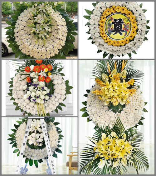 山西长治襄垣县古韩镇狐燕窝村花圈速递